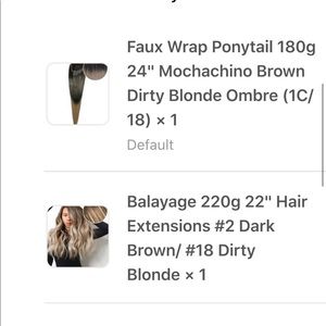 Bellami Balayage Extensions 22 inches